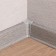 The internal angle for the skirting board is 55mm "decoration", 210 oak ash