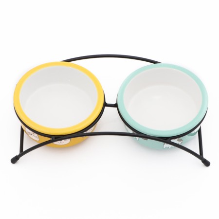 Ceramic bowls on a stand 2 x 250 ml-2