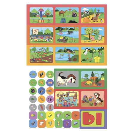 Colored vowels. ABC in stickers and coloring (41 stickers). Batova I.S.-4