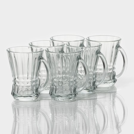 A set of glass mugs LAV Venus, 150 ml, 8.7 × 7.1 × 9.5 cm, 6 pcs