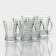 A set of glass mugs LAV Venus, 150 ml, 8.7 × 7.1 × 9.5 cm, 6 pcs