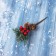 Decor "Winter Dreams" bump, berries of needles, 14 cm