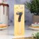 Candle in the cake on the skewer "Fine", the number "7", black, 5 cm