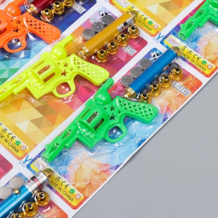 Laser flashlight with 5 nozzles on the ring "Pistol" mix