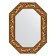 Mirror in the baguette frame, Byzantium gold 99 mm, 58x78 cm