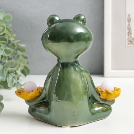 Souvenir Ceramics Light "Frog and Zen" mix 13x7x13 cm-3