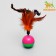 Non-toy for cats with feathers, mix of flowers