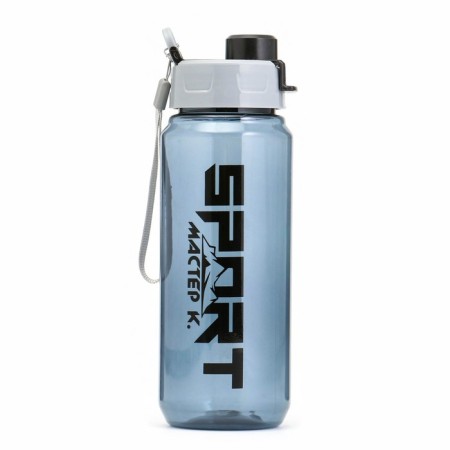 Water bottle, 700 ml, "Master K. Sport", 22.5 x 7.5 cm, gray