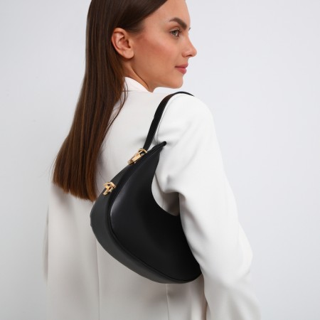 Women's bag with lightning, black color-6