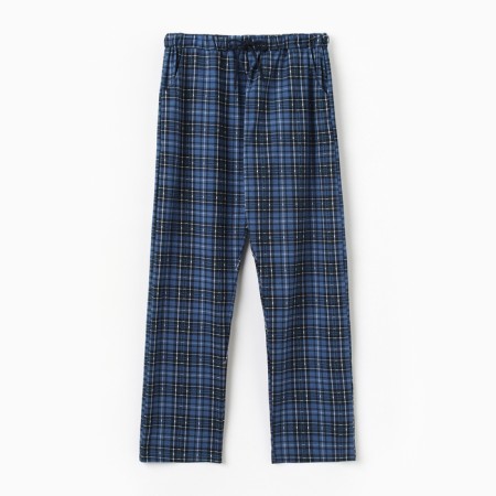 Pants pajamas men's, blue color, size 48