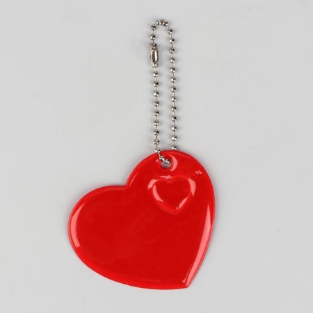 The reflective element "Heart", 5 × 5.5 cm, color mix-4
