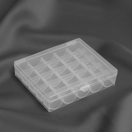 Organizer for threads, for 25 rumps, 12 × 10 × 3 cm, the color is transparent-2