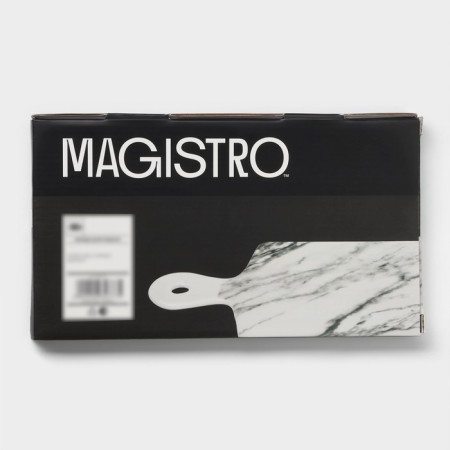 Блюдо фарфоровое для подачи Magistro Real Marble, 25×14 см-13