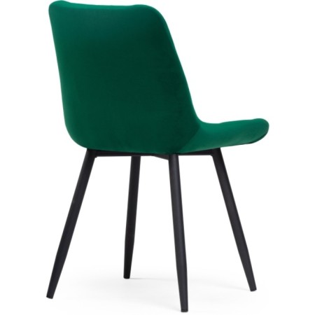 SHELS on a metal frame Chelsea Metal/velor, black/green 50x60x80 cm-3