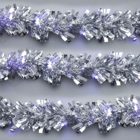 Girland "Mishura" 2 m Rosa, IP20, silver thread, 44 LED, 6 layers, d = 5 cm, white glow, AAX2-2