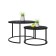 Tables Journal Loft DQ No. 2 Duae (set), D605 (475), H420 (320), f/p marble black, m/k black