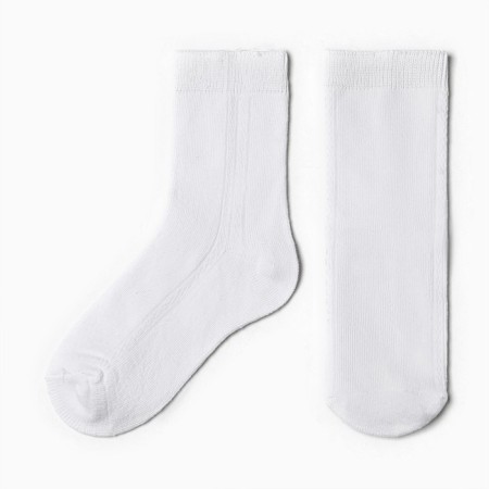 Children's socks with a net, white color, size 20-22