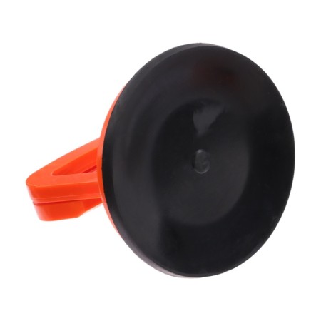 Vacuum suction cup for gluing glasses in the car, D 12 cm, orange-2