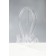 Hat stand, on legs, 22 × 22 × 30 cm, transparent color