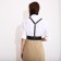Partois on buckles, black color