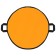 Ice -cat -cat, d = 60 cm, thickness 2 cm, orange color