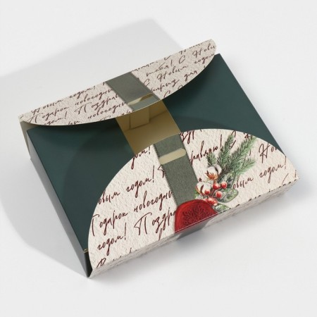Box the team "New Year's package", 22 x 15 x 6 cm, New Year-5