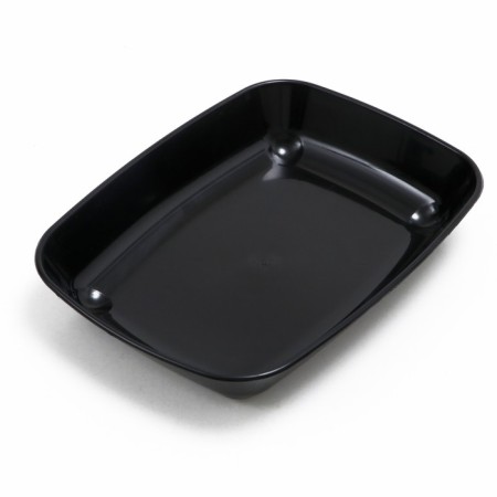 Round toilet without a mesh 33.5 x 25 x 6 cm, black-3
