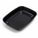 Round toilet without a mesh 33.5 x 25 x 6 cm, black