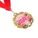 Jubilee medal with a ribbon "50 years. Flowers", D = 70 mm