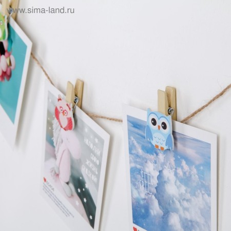 Прищепки Доляна «Совушки», 3,6 см, 8 шт-5