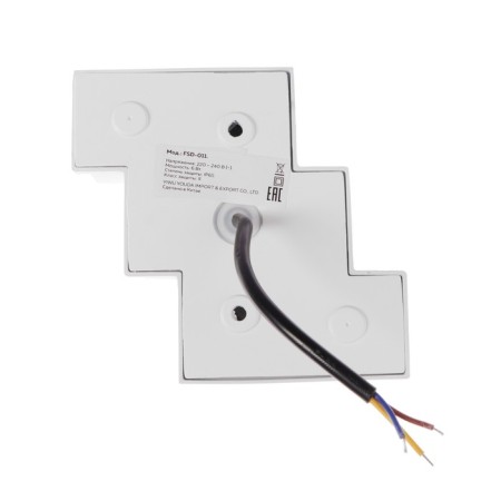 Facade lamp "Ray", FSD-011, 6 W, 3000K, 3 rays, IP65, 220 V, metal, white-5