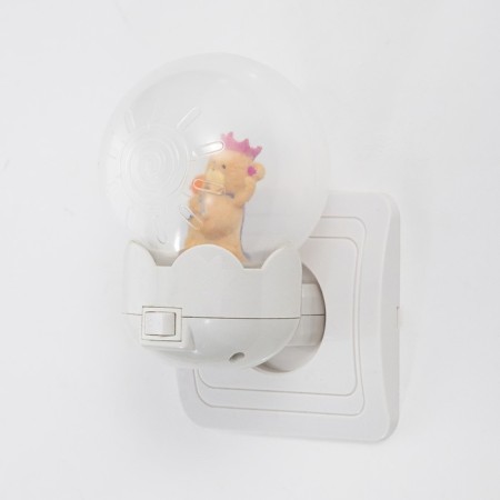 Nightmare "Bear with the crown" LED white 7x7x11 cm Risalux