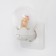 Nightmare "Bear with the crown" LED white 7x7x11 cm Risalux