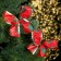 Bant for decor, set 2 pieces, red color