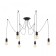 Suspended Citilux "Edison" CL451062, 6x75W, E27, Black Color