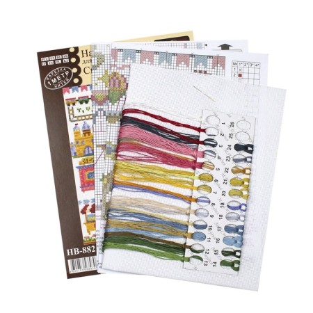 Embroidery set "Sempler. Park of attractions »20 × 16 cm-4