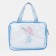 Cosmetic bag with lightning, blue color
