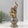Souvenir Polystone "Elephant on a ball with patterns" of bronze with a patina 9.5x8x25.5 cm
