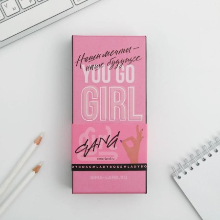 Gift set Pink Gold and leatherette case “Youth will forgive”-2