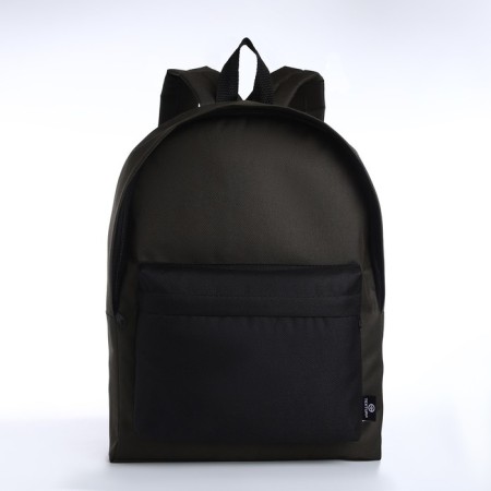 Sports backpack from textiles on lightning, Textura, 20 liters, khaki color/black