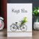 Keywood tree 6 hooks "Bicycle with flowers" 26x19.5x5.5 cm