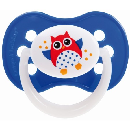 Silicone Syilicone Dummia OWL, from 6 to 18 months, color mix-1