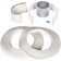 The chimney element Rommer RCA-6010-210900 Standard, D = 60/100 mm, L = 900 mm, clamp, sleeve