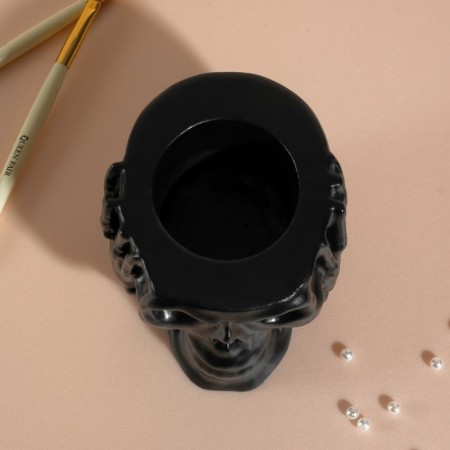 Interior subject "Skull Silence" 6.5x10 cm black matte-5
