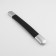 Handle for a suitcase, plastic, 20 × 2.2 cm, black/silver color
