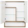 Aquaton Mirror Carder "Scande 70", white color, venistal oak