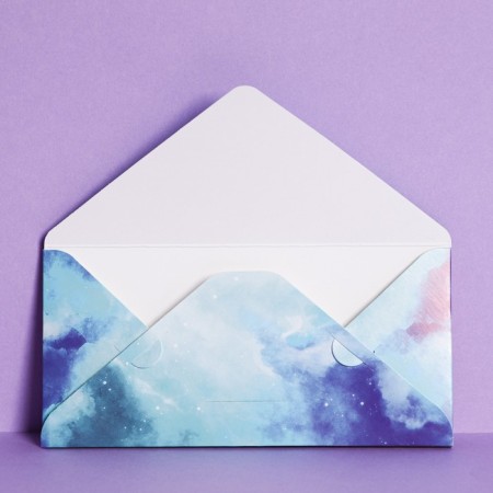 An envelope for money with a wooden element "Wedding!"-1