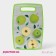Board cutting plastic shade "Green apples", rectangular, 30 × 20 cm