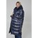 Female coat, size 60, dark blue color