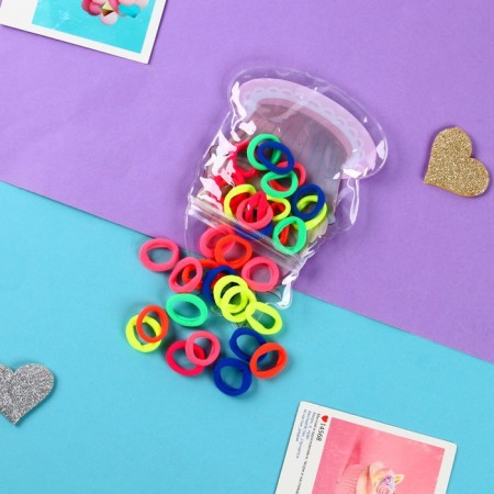 Hair gum "Fitulka" (set of 30 pcs) Pies, 2 cm, mix-2